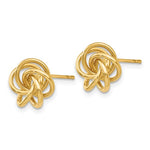 画像をギャラリービューアに読み込む, 14k Yellow Gold Classic Love Knot Stud Post Earrings
