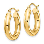 Load image into Gallery viewer, 10K Yellow Gold Classic Round Hoop Earrings 20mmx4mm
