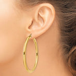 Ladda upp bild till gallerivisning, 10K Yellow Gold Classic Round Hoop Earrings 56mmx4mm
