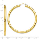 Загрузить изображение в средство просмотра галереи, 10K Yellow Gold Classic Round Hoop Earrings 56mmx4mm
