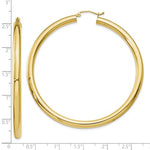 Lataa kuva Galleria-katseluun, 10K Yellow Gold Classic Round Hoop Earrings 62mmx4mm
