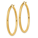 Charger l&#39;image dans la galerie, 18K Yellow White Gold 45mm x 3mm Classic Round Hoop Earrings
