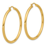 Ladda upp bild till gallerivisning, 18K Yellow White Gold 45mm x 3mm Classic Round Hoop Earrings
