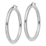 Load image into Gallery viewer, 18K Yellow White Gold 45mm x 4mm Classic Round Hoop Earrings
