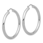 Carregar imagem no visualizador da galeria, 18K Yellow White Gold 45mm x 4mm Classic Round Hoop Earrings
