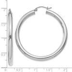 Ladda upp bild till gallerivisning, 18K Yellow White Gold 45mm x 4mm Classic Round Hoop Earrings
