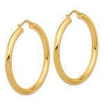 이미지를 갤러리 뷰어에 로드 , 18K Yellow White Gold 45mm x 4mm Classic Round Hoop Earrings
