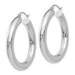 이미지를 갤러리 뷰어에 로드 , 18K Yellow White Gold 35mm x 5mm Classic Round Hoop Earrings
