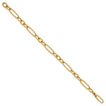 이미지를 갤러리 뷰어에 로드 , 18k Yellow Gold 6.4mm Oval Paperclip Link Bracelet Anklet Necklace Pendant Charm Chain
