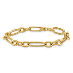 이미지를 갤러리 뷰어에 로드 , 18k Yellow Gold 6.4mm Oval Paperclip Link Bracelet Anklet Necklace Pendant Charm Chain
