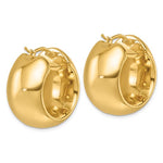 Carica l&#39;immagine nel visualizzatore di Gallery, 18K 14K Yellow Gold 27mm x 15mm Classic Round Hoop Earrings
