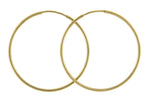 Carica l&#39;immagine nel visualizzatore di Gallery, 14K Yellow Gold 27mm x 1.25mm Round Endless Hoop Earrings
