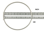 Φόρτωση εικόνας στο εργαλείο προβολής Συλλογής, 14k White Gold 67mm x 2.5mm Large Classic Round Hoop Earrings
