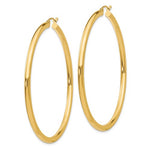 Cargar imagen en el visor de la galería, 10K Yellow Gold 60mm x 3mm Classic Round Hoop Earrings

