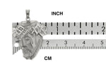 Afbeelding in Gallery-weergave laden, 14k White Gold Jesus Christ Face Head Pendant Charm
