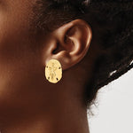 이미지를 갤러리 뷰어에 로드 , 14k Yellow Gold Sand Dollar Starfish Post Push Back Earrings
