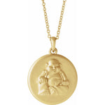 Lade das Bild in den Galerie-Viewer, Platinum 14k Yellow Rose White Gold Sterling Silver Buddha Pendant Charm Necklace
