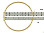 Carregar imagem no visualizador da galeria, 10K Yellow Gold 60mm x 3mm Classic Round Hoop Earrings
