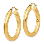 Indlæs billede til gallerivisning 10K Yellow Gold Classic Round Hoop Earrings 30mmx4mm

