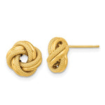 Afbeelding in Gallery-weergave laden, 14k Yellow Gold 10mm Classic Love Knot Stud Post Earrings
