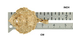 Carica l&#39;immagine nel visualizzatore di Gallery, 14k Yellow Gold Lion Head Large Pendant Charm

