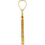 Kép betöltése a galériamegjelenítőbe: 14K Yellow Gold Coin Holds 16.5mm Coins 1/10 oz American Eagle 1/10 South African Krugerrand Diamond Cut Coin Bezel Screw Top Pendant Charm
