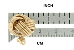 Φόρτωση εικόνας στο εργαλείο προβολής Συλλογής, 14k Yellow Gold 16mm Classic Love Knot Stud Post Earrings
