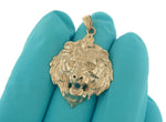 Загрузить изображение в средство просмотра галереи, 14k Yellow Gold Lion Head Large Pendant Charm
