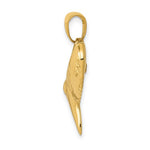 Cargar imagen en el visor de la galería, 14k Yellow Gold Shark Tooth 3D Pendant Charm
