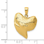 將圖片載入圖庫檢視器 14k Yellow Gold Shark Tooth 3D Pendant Charm
