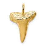 將圖片載入圖庫檢視器 14k Yellow Gold Shark Tooth Pendant Charm
