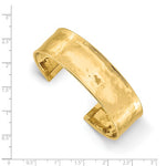 Carregar imagem no visualizador da galeria, 14k Yellow Gold 19.5mm Hammered Contemporary Cuff Bangle Bracelet
