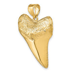 Lataa kuva Galleria-katseluun, 14k Yellow Gold Shark Tooth 3D Large Pendant Charm
