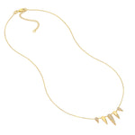 Cargar imagen en el visor de la galería, 14K Yellow Gold Diamond Bear Claw Drop Dangle Adjustable Necklace
