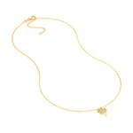 Lade das Bild in den Galerie-Viewer, 14K Yellow Gold Diamond Palm Tree Adjustable Necklace
