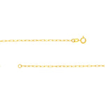 Lataa kuva Galleria-katseluun, 14K Yellow Gold Mini Anchor Paper Clip Chain Necklace

