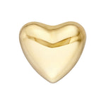 Load image into Gallery viewer, 14K Yellow Gold Heart Puff Bubbly Stud Post Back Earrings
