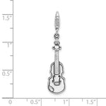 Kép betöltése a galériamegjelenítőbe: Amore La Vita Sterling Silver Antique Style Violin 3D Charm
