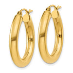 Ladda upp bild till gallerivisning, 10K Yellow Gold Classic Round Hoop Earrings 25mmx4mm
