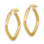 Carica l&#39;immagine nel visualizzatore di Gallery, 14k Rose Gold Geometric Style Square Hoop Earrings
