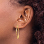 Φόρτωση εικόνας στο εργαλείο προβολής Συλλογής, 14k Yellow Gold Geometric Style Square Hoop Earrings
