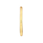 Φόρτωση εικόνας στο εργαλείο προβολής Συλλογής, 14k Yellow Rose White Gold J Round Hoop Post Earrings 50mm x 4mm
