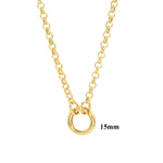 Load image into Gallery viewer, 14k Yellow Gold 3.8mm Rolo Split Chain with End Rings 20 inches for Necklace Anklet Bracelet for Push Clasp Lock Connector Bail Enhancer  Pendant Charm Hanger
