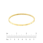 Lataa kuva Galleria-katseluun, 14k Yellow White Gold Diamond Greek Key Square Tube Bangle Bracelet
