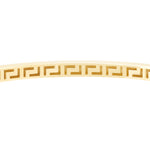 Cargar imagen en el visor de la galería, 14k Yellow White Gold Greek Key Square Tube Bangle Bracelet
