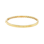 Φόρτωση εικόνας στο εργαλείο προβολής Συλλογής, 14k Yellow Gold Ribbed Greek Key Hinged Bangle Bracelet
