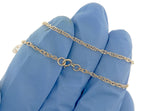 画像をギャラリービューアに読み込む, 14K Yellow Gold 1.35mm Cable Rope Bracelet Anklet Choker Necklace Pendant Chain
