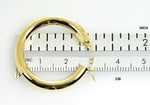 Załaduj obraz do przeglądarki galerii, 10K Yellow Gold Classic Round Hoop Earrings 30mmx4mm
