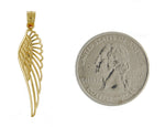 Lade das Bild in den Galerie-Viewer, 14k Yellow Gold Angel Wing Cut Out Pendant Charm
