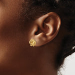 Kép betöltése a galériamegjelenítőbe: 14k Yellow Gold Classic Love Knot Stud Post Earrings
